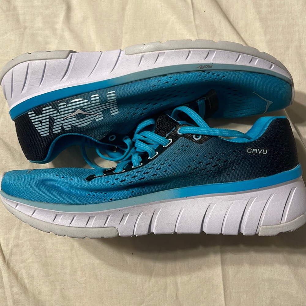 Hoka Blue/Green Cavu Shoes Size 6.5 Women’s